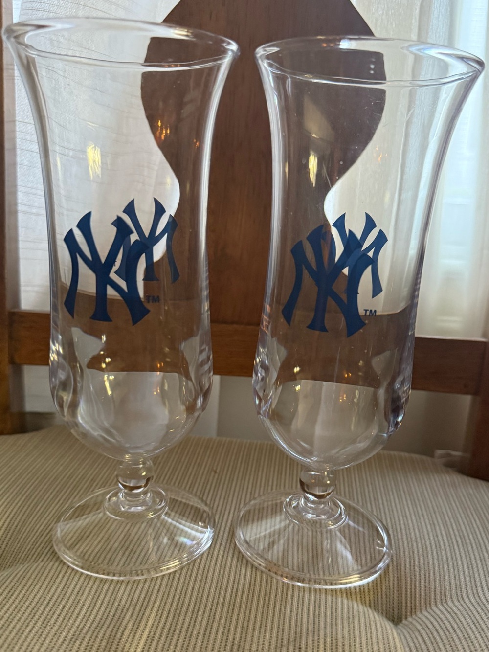 New York Yankees 2 tall official specialty drink cups from Yankee Stadium